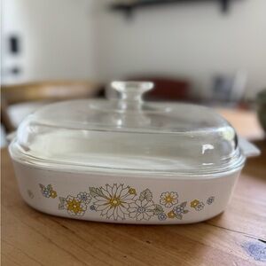 Vintage Corning Ware “Floral Bouquet”Casserole Dish